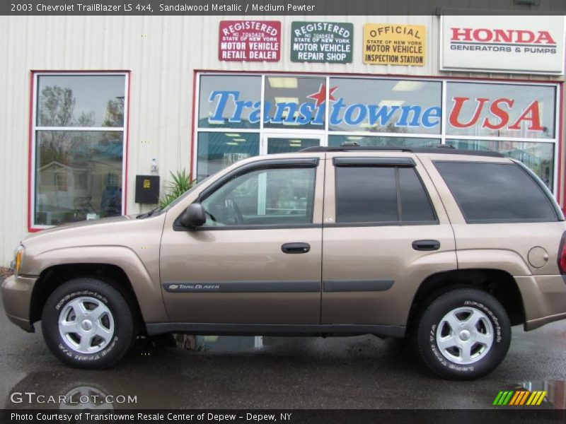 Sandalwood Metallic / Medium Pewter 2003 Chevrolet TrailBlazer LS 4x4