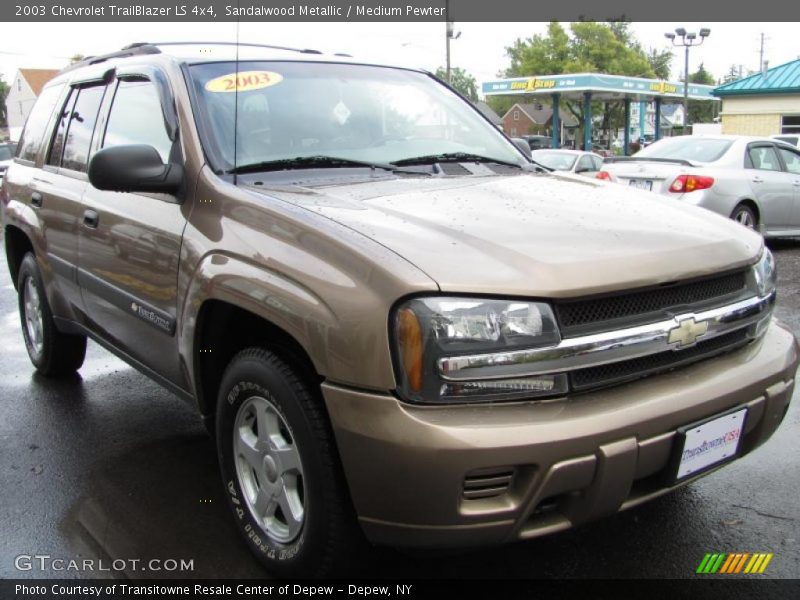 Sandalwood Metallic / Medium Pewter 2003 Chevrolet TrailBlazer LS 4x4