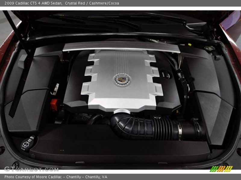 Crystal Red / Cashmere/Cocoa 2009 Cadillac CTS 4 AWD Sedan