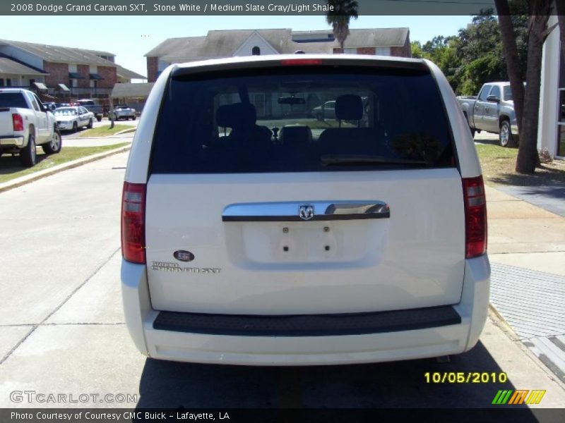 Stone White / Medium Slate Gray/Light Shale 2008 Dodge Grand Caravan SXT