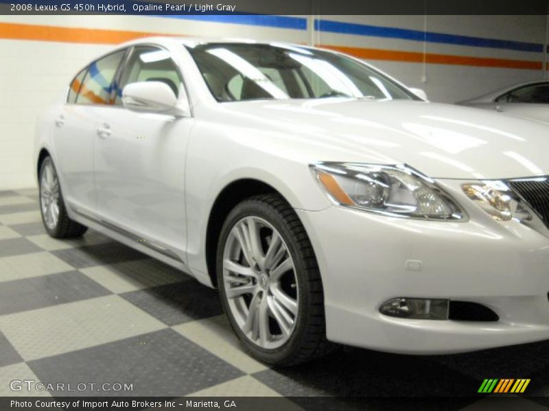 Opaline Pearl / Light Gray 2008 Lexus GS 450h Hybrid