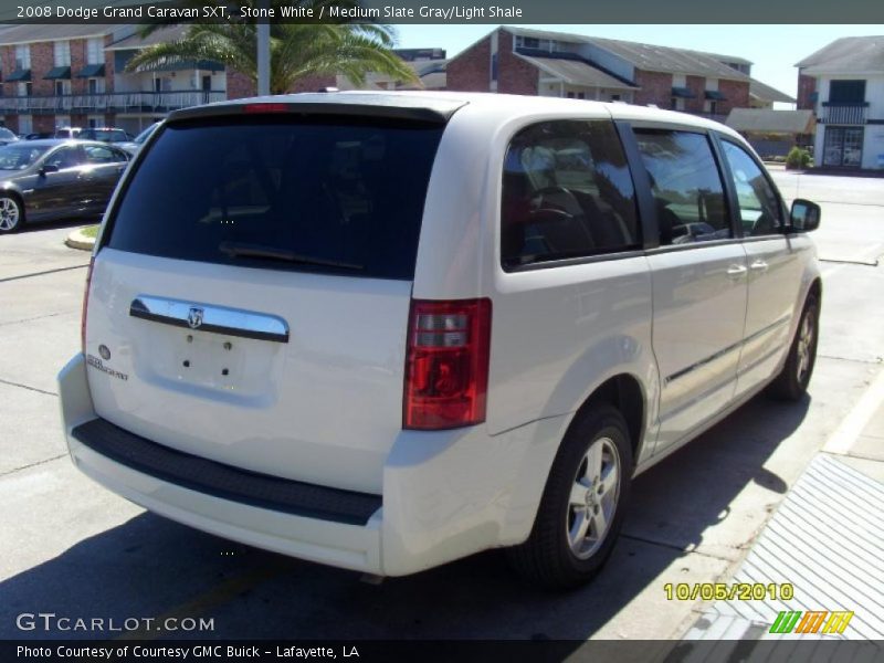 Stone White / Medium Slate Gray/Light Shale 2008 Dodge Grand Caravan SXT