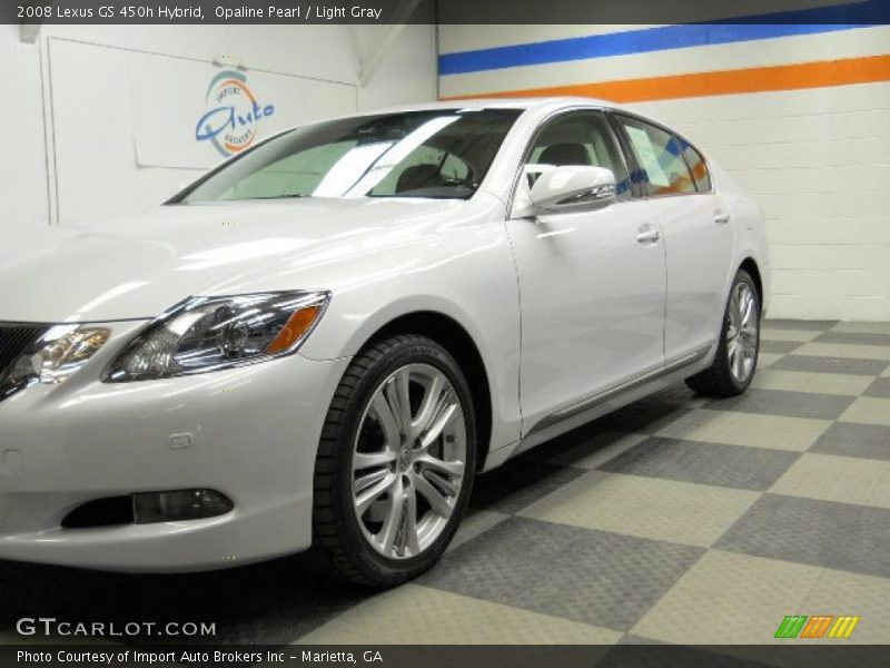 Opaline Pearl / Light Gray 2008 Lexus GS 450h Hybrid