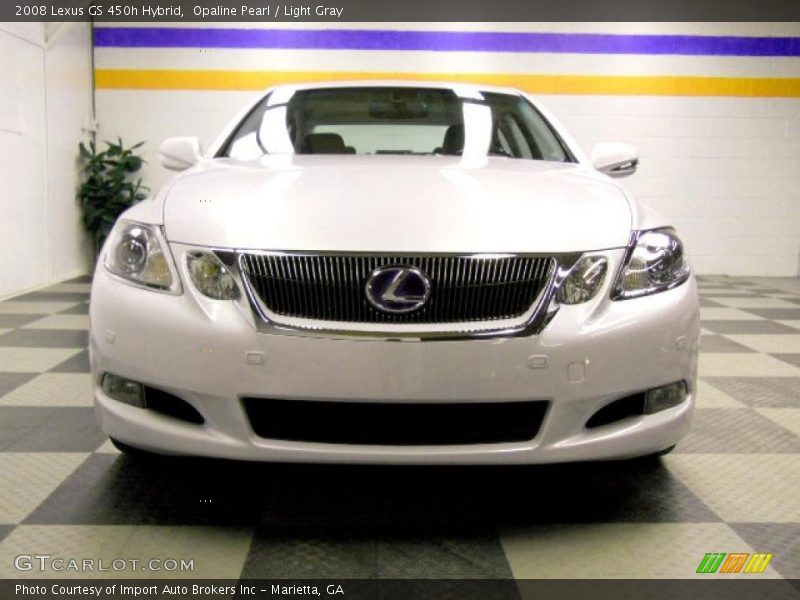 Opaline Pearl / Light Gray 2008 Lexus GS 450h Hybrid