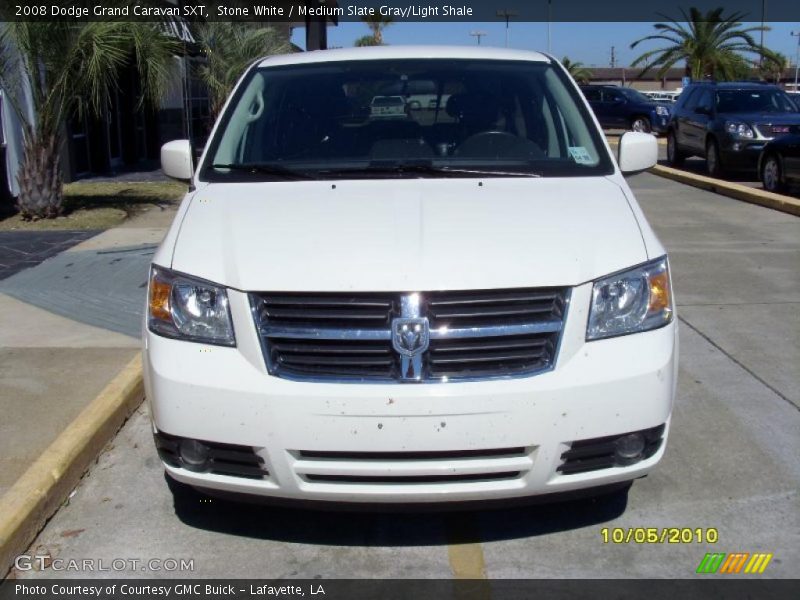 Stone White / Medium Slate Gray/Light Shale 2008 Dodge Grand Caravan SXT