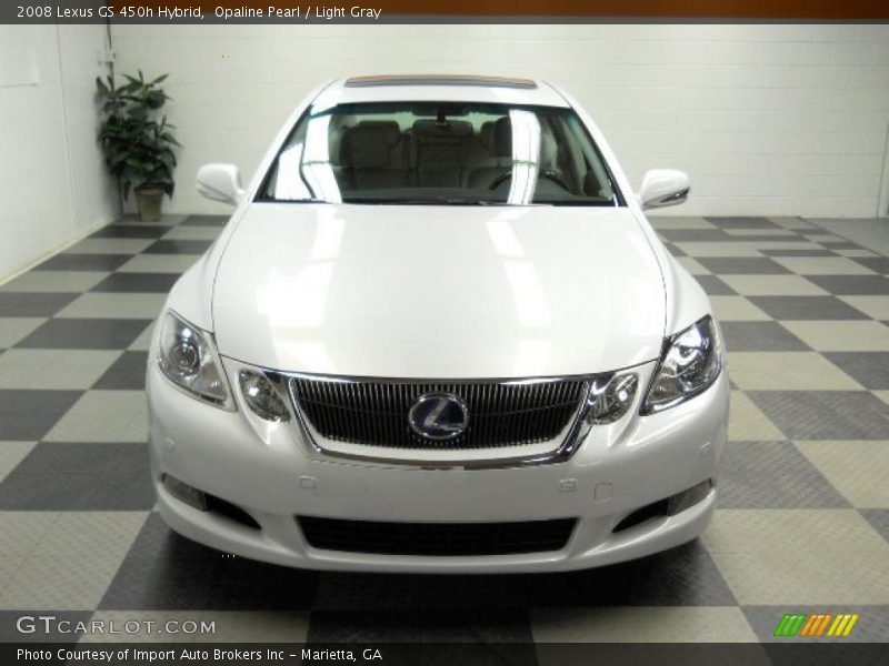 Opaline Pearl / Light Gray 2008 Lexus GS 450h Hybrid