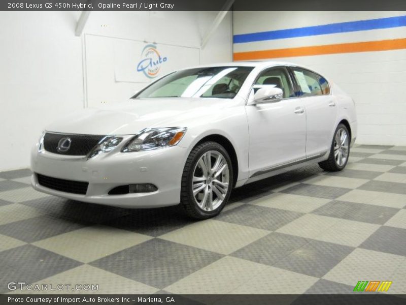 Opaline Pearl / Light Gray 2008 Lexus GS 450h Hybrid