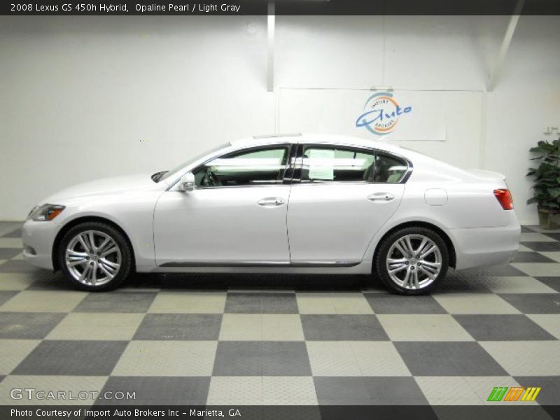 Opaline Pearl / Light Gray 2008 Lexus GS 450h Hybrid