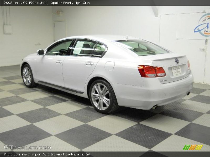 Opaline Pearl / Light Gray 2008 Lexus GS 450h Hybrid