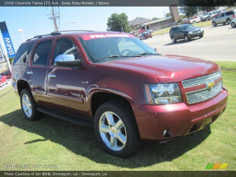 Deep Ruby Metallic / Ebony 2008 Chevrolet Tahoe LTZ 4x4