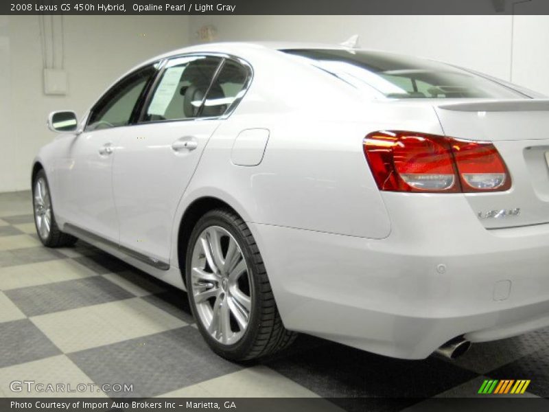 Opaline Pearl / Light Gray 2008 Lexus GS 450h Hybrid