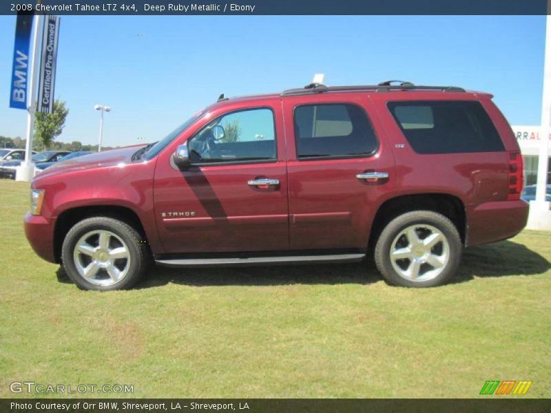 Deep Ruby Metallic / Ebony 2008 Chevrolet Tahoe LTZ 4x4