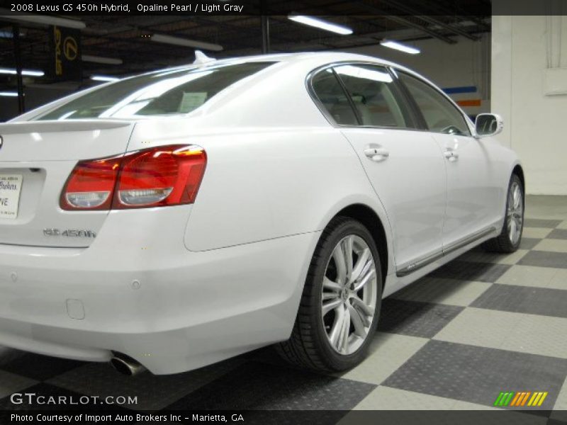 Opaline Pearl / Light Gray 2008 Lexus GS 450h Hybrid