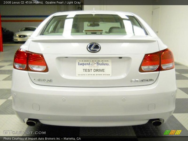 Opaline Pearl / Light Gray 2008 Lexus GS 450h Hybrid