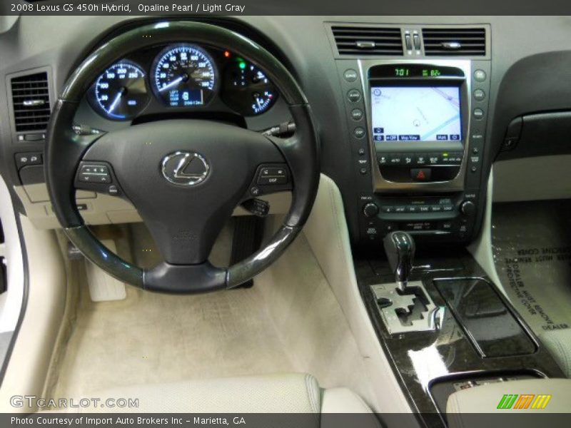 Opaline Pearl / Light Gray 2008 Lexus GS 450h Hybrid