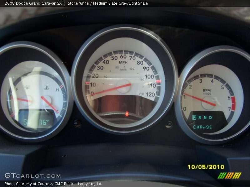 Stone White / Medium Slate Gray/Light Shale 2008 Dodge Grand Caravan SXT