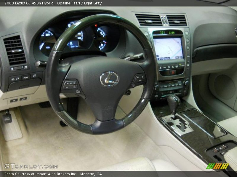 Opaline Pearl / Light Gray 2008 Lexus GS 450h Hybrid