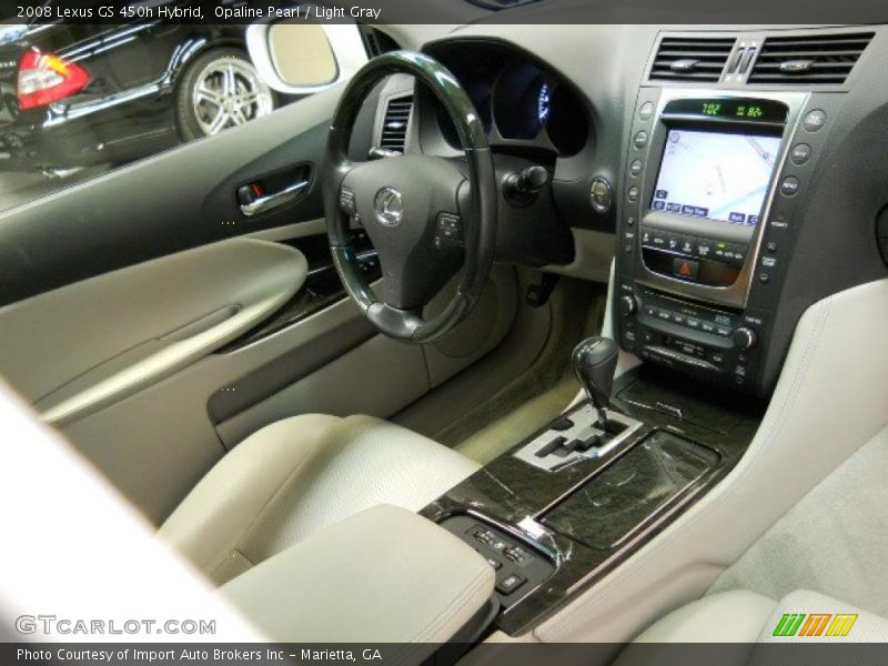 Opaline Pearl / Light Gray 2008 Lexus GS 450h Hybrid