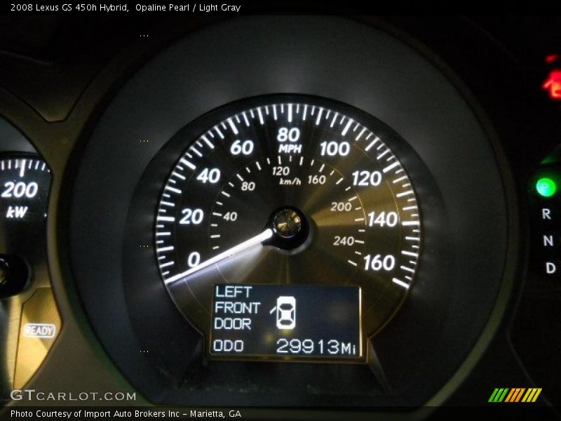 Opaline Pearl / Light Gray 2008 Lexus GS 450h Hybrid