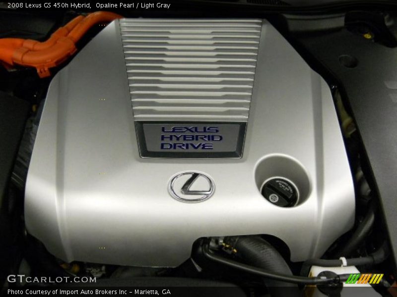 Opaline Pearl / Light Gray 2008 Lexus GS 450h Hybrid
