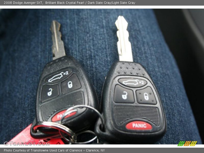 Brilliant Black Crystal Pearl / Dark Slate Gray/Light Slate Gray 2008 Dodge Avenger SXT