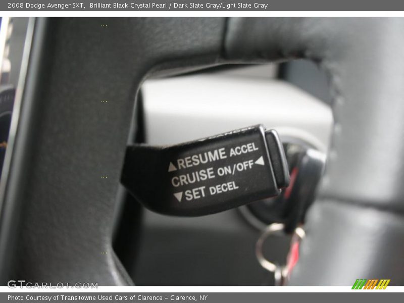 Brilliant Black Crystal Pearl / Dark Slate Gray/Light Slate Gray 2008 Dodge Avenger SXT