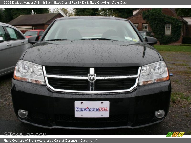 Brilliant Black Crystal Pearl / Dark Slate Gray/Light Slate Gray 2008 Dodge Avenger SXT