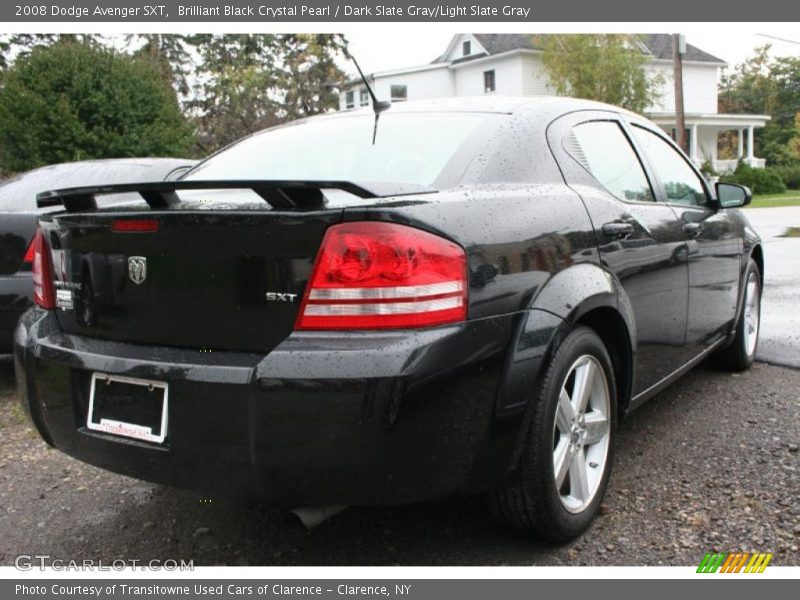 Brilliant Black Crystal Pearl / Dark Slate Gray/Light Slate Gray 2008 Dodge Avenger SXT