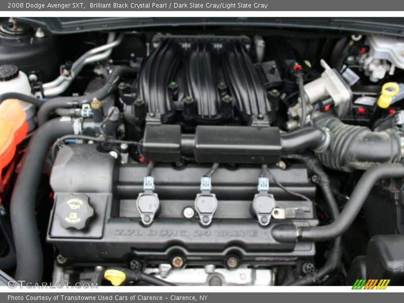 Brilliant Black Crystal Pearl / Dark Slate Gray/Light Slate Gray 2008 Dodge Avenger SXT
