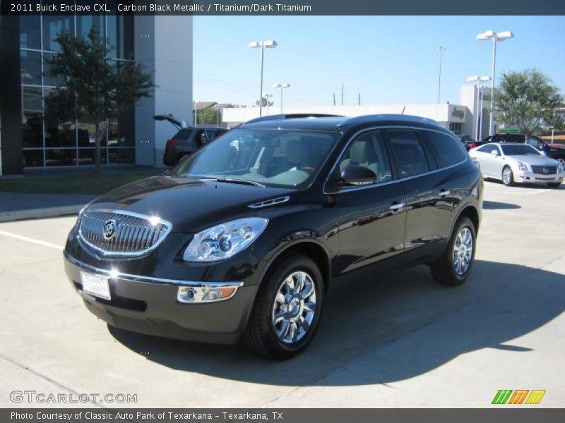 Carbon Black Metallic / Titanium/Dark Titanium 2011 Buick Enclave CXL