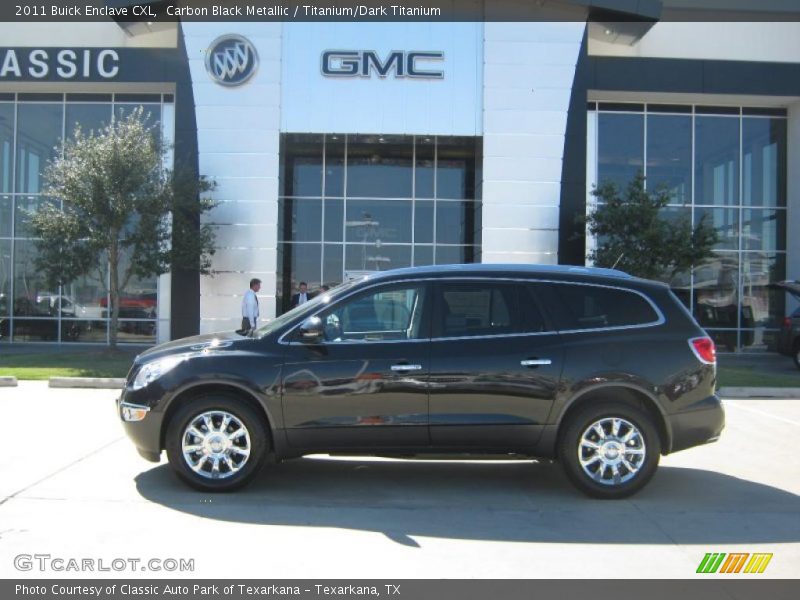 Carbon Black Metallic / Titanium/Dark Titanium 2011 Buick Enclave CXL