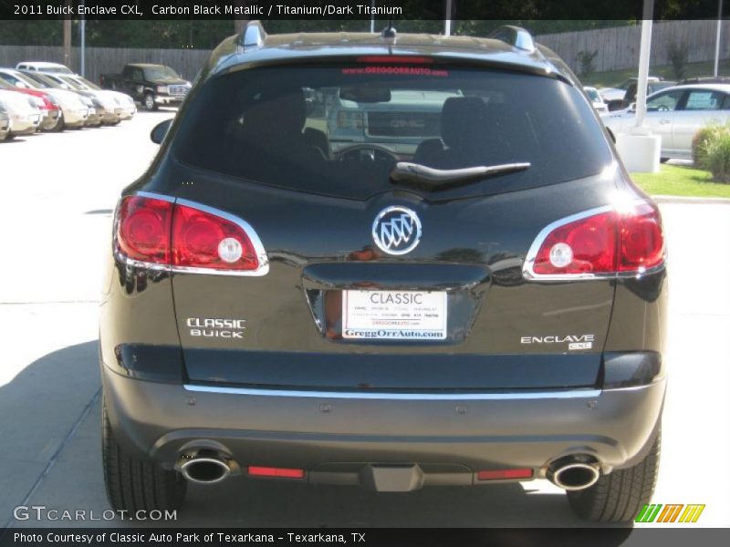 Carbon Black Metallic / Titanium/Dark Titanium 2011 Buick Enclave CXL