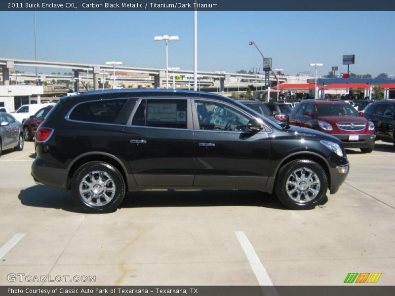 Carbon Black Metallic / Titanium/Dark Titanium 2011 Buick Enclave CXL