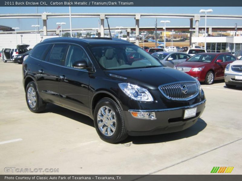 Carbon Black Metallic / Titanium/Dark Titanium 2011 Buick Enclave CXL