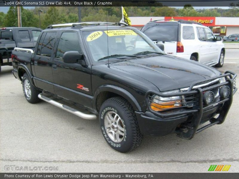 Onyx Black / Graphite 2004 GMC Sonoma SLS Crew Cab 4x4