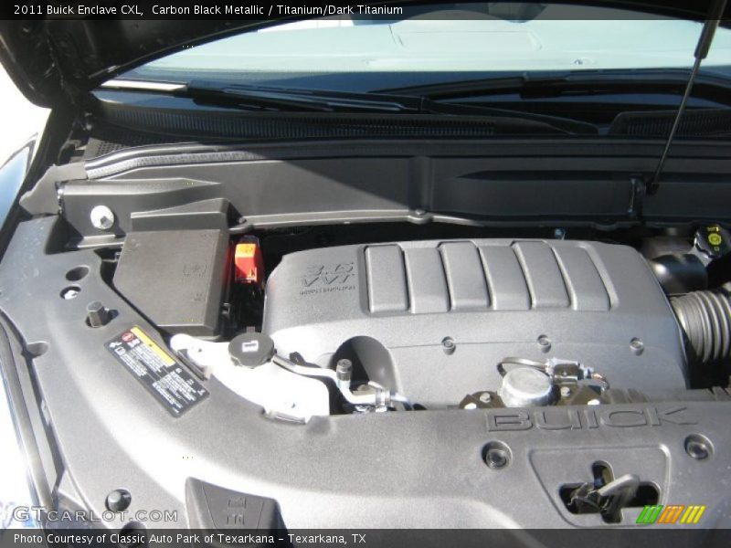 Carbon Black Metallic / Titanium/Dark Titanium 2011 Buick Enclave CXL
