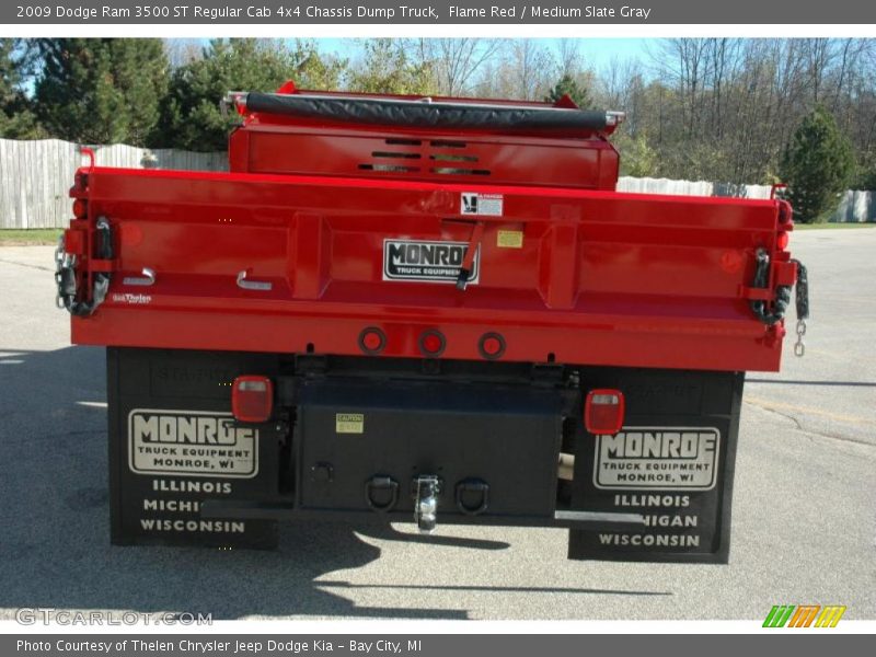 Flame Red / Medium Slate Gray 2009 Dodge Ram 3500 ST Regular Cab 4x4 Chassis Dump Truck