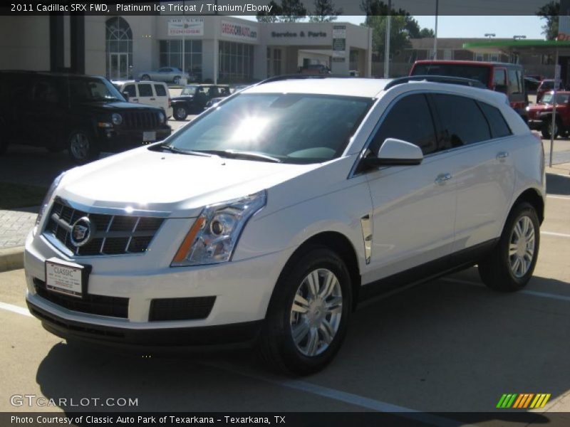 Platinum Ice Tricoat / Titanium/Ebony 2011 Cadillac SRX FWD