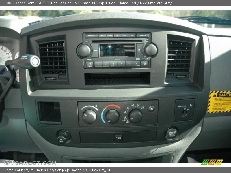 Flame Red / Medium Slate Gray 2009 Dodge Ram 3500 ST Regular Cab 4x4 Chassis Dump Truck