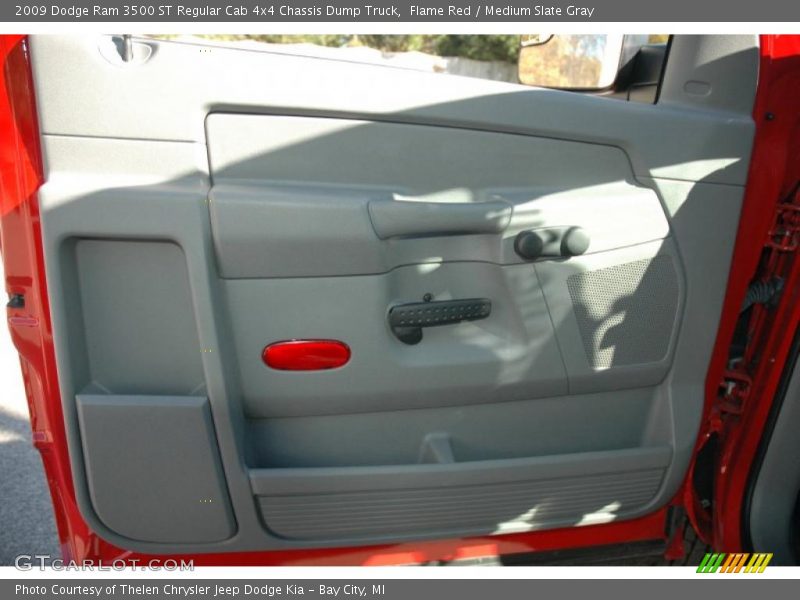 Flame Red / Medium Slate Gray 2009 Dodge Ram 3500 ST Regular Cab 4x4 Chassis Dump Truck