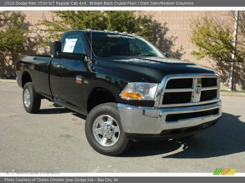 Brilliant Black Crystal Pearl / Dark Slate/Medium Graystone 2010 Dodge Ram 2500 SLT Regular Cab 4x4