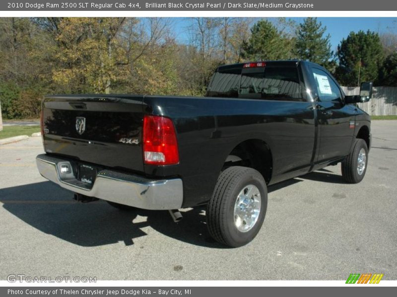Brilliant Black Crystal Pearl / Dark Slate/Medium Graystone 2010 Dodge Ram 2500 SLT Regular Cab 4x4