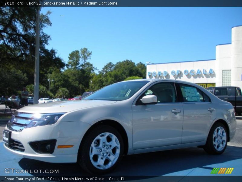 Smokestone Metallic / Medium Light Stone 2010 Ford Fusion SE