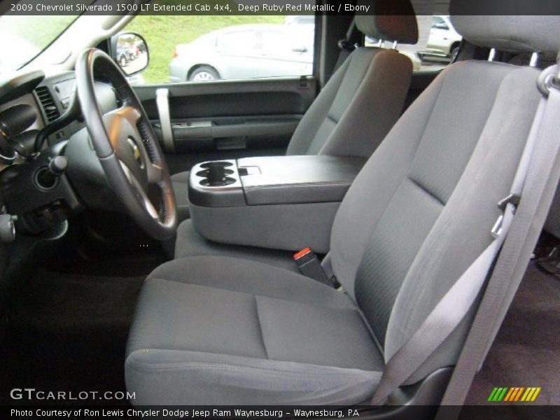 Deep Ruby Red Metallic / Ebony 2009 Chevrolet Silverado 1500 LT Extended Cab 4x4