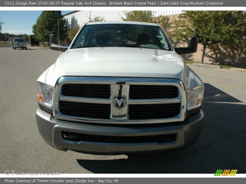 Brilliant Black Crystal Pearl / Dark Slate Gray/Medium Graystone 2011 Dodge Ram 3500 HD ST Regular Cab 4x4 Chassis