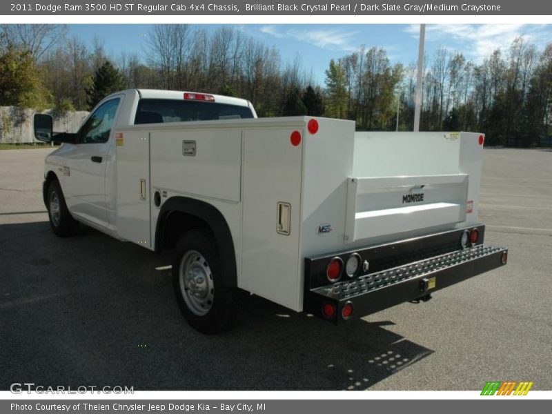 Brilliant Black Crystal Pearl / Dark Slate Gray/Medium Graystone 2011 Dodge Ram 3500 HD ST Regular Cab 4x4 Chassis