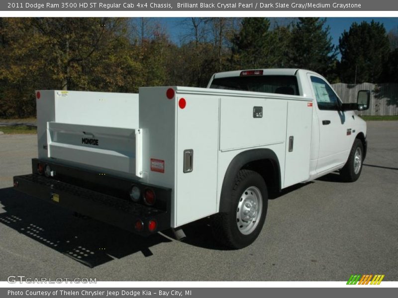 Brilliant Black Crystal Pearl / Dark Slate Gray/Medium Graystone 2011 Dodge Ram 3500 HD ST Regular Cab 4x4 Chassis
