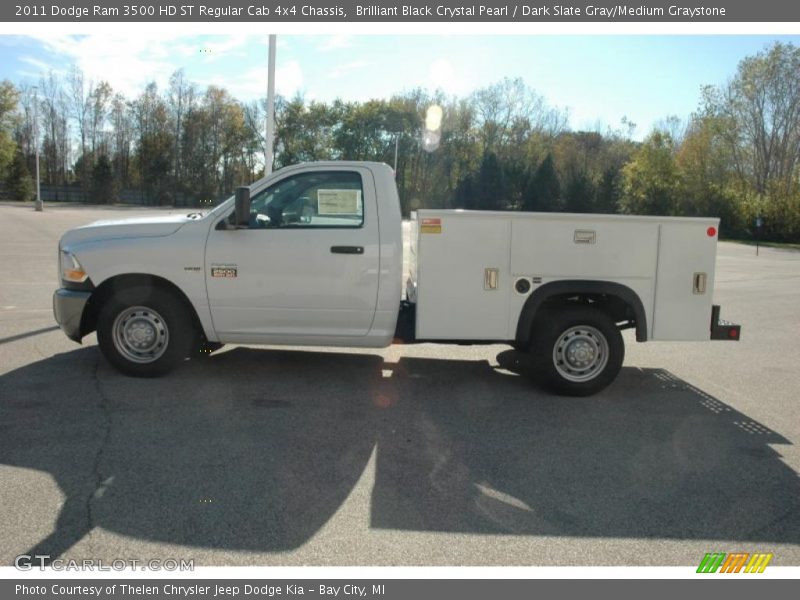 Brilliant Black Crystal Pearl / Dark Slate Gray/Medium Graystone 2011 Dodge Ram 3500 HD ST Regular Cab 4x4 Chassis