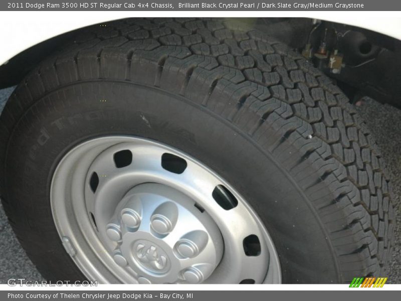 Brilliant Black Crystal Pearl / Dark Slate Gray/Medium Graystone 2011 Dodge Ram 3500 HD ST Regular Cab 4x4 Chassis