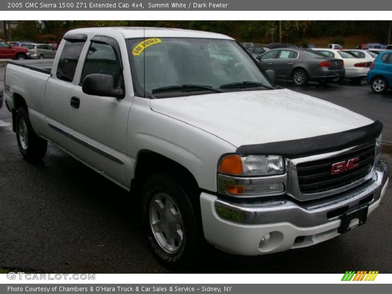 Summit White / Dark Pewter 2005 GMC Sierra 1500 Z71 Extended Cab 4x4